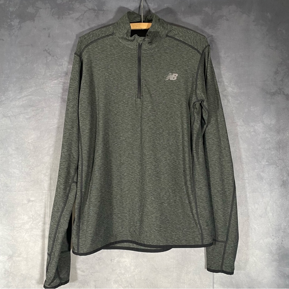 New Balance Men’s M‎ 1/4 Zip Pullover Athletic Long Sleeve Gray Sweatshirt